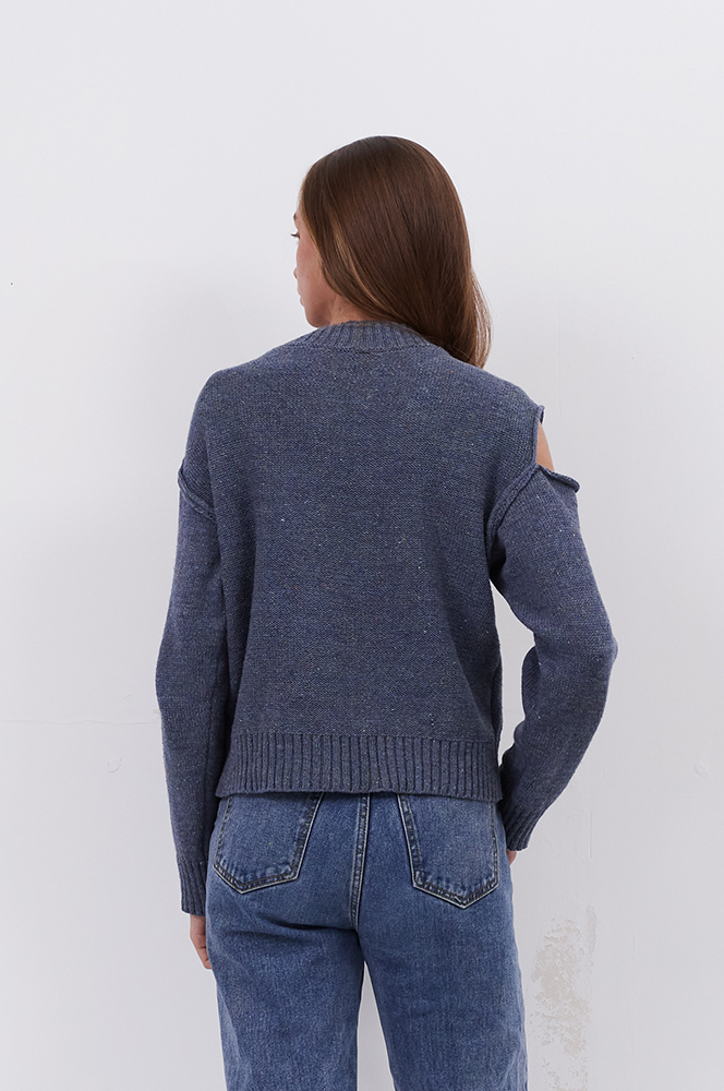 Джемпер сизий з вкрапленнями (СВ 65)